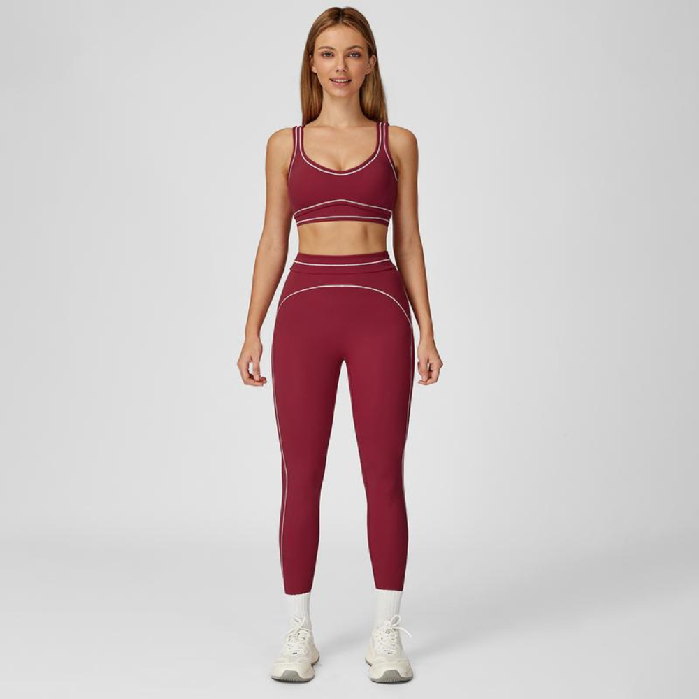 Two-Piece Sports Set, Comfortable Activewear for Fitness and Gym